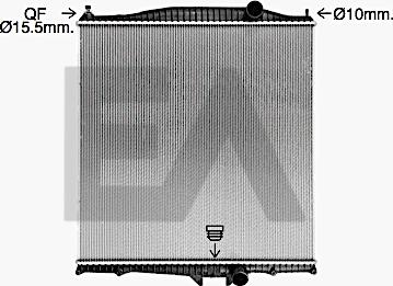 EACLIMA 31R76021 - Радіатор, охолодження двигуна autocars.com.ua