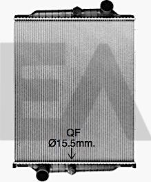 EACLIMA 31R76025 - Радіатор, охолодження двигуна autocars.com.ua