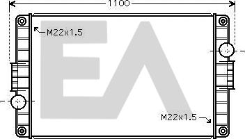 EACLIMA 31R76028 - Радіатор, охолодження двигуна autocars.com.ua