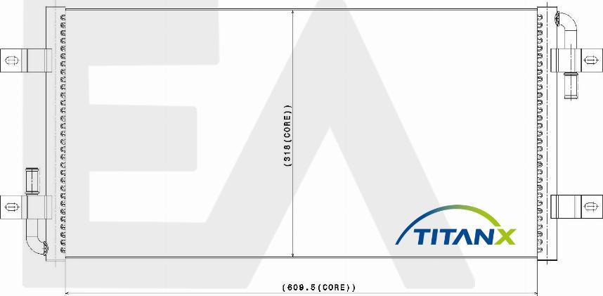 EACLIMA 31R76036T - Радіатор, охолодження двигуна autocars.com.ua