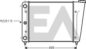 EACLIMA 31R77010 - Радіатор, охолодження двигуна autocars.com.ua