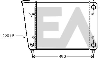 EACLIMA 31R77011 - Радіатор, охолодження двигуна autocars.com.ua