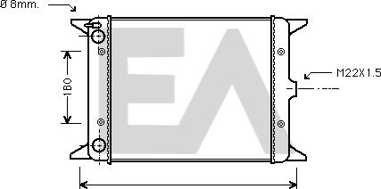 EACLIMA 31R77014 - Радіатор, охолодження двигуна autocars.com.ua