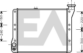 EACLIMA 31R77025 - Радіатор, охолодження двигуна autocars.com.ua