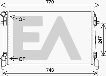 EACLIMA 31R77066 - Радіатор, охолодження двигуна autocars.com.ua