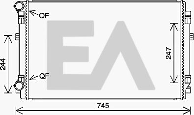 EACLIMA 31R77067 - Радіатор, охолодження двигуна autocars.com.ua