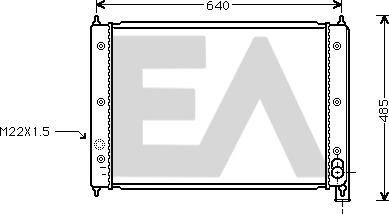 EACLIMA 31R77070 - Радіатор, охолодження двигуна autocars.com.ua