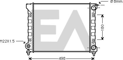 EACLIMA 31R77072 - Радіатор, охолодження двигуна autocars.com.ua