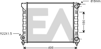 EACLIMA 31R77075 - Радіатор, охолодження двигуна autocars.com.ua