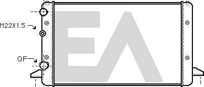 EACLIMA 31R77087 - Радіатор, охолодження двигуна autocars.com.ua