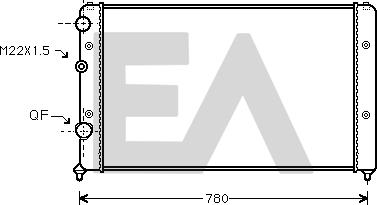 EACLIMA 31R77088 - Радіатор, охолодження двигуна autocars.com.ua