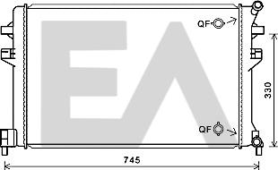 EACLIMA 31R77136 - Радіатор, охолодження двигуна autocars.com.ua