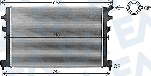 EACLIMA 31R77141 - Радіатор, охолодження двигуна autocars.com.ua