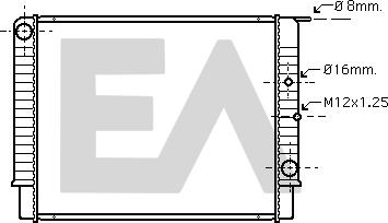 EACLIMA 31R78023 - Радіатор, охолодження двигуна autocars.com.ua