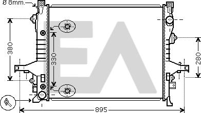 EACLIMA 31R78036 - Радіатор, охолодження двигуна autocars.com.ua