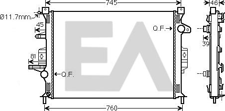 EACLIMA 31R78040 - Радіатор, охолодження двигуна autocars.com.ua