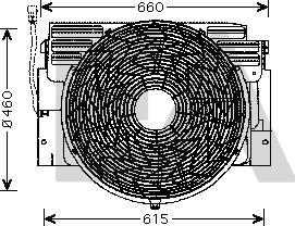 EACLIMA 33V07014 - Вентилятор, охолодження двигуна autocars.com.ua