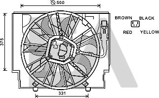EACLIMA 33V07022 - Вентилятор, охолодження двигуна autocars.com.ua