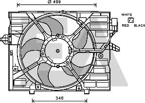 EACLIMA 33V07023 - Вентилятор, охолодження двигуна autocars.com.ua