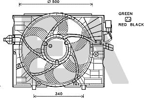 EACLIMA 33V07025 - Вентилятор, охолодження двигуна autocars.com.ua