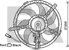 EACLIMA 33V07028 - Вентилятор, охолодження двигуна autocars.com.ua