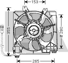 EACLIMA 33V12011 - Вентилятор, охолодження двигуна autocars.com.ua