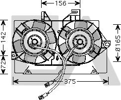 EACLIMA 33V22031 - Вентилятор, охолодження двигуна autocars.com.ua