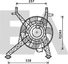 EACLIMA 33V22047 - Вентилятор, охолодження двигуна autocars.com.ua
