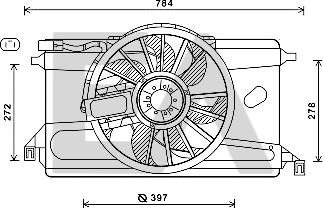 EACLIMA 33V22051 - Вентилятор, охолодження двигуна autocars.com.ua