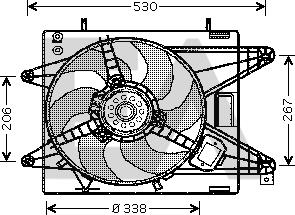 EACLIMA 33V25010 - Вентилятор, охолодження двигуна autocars.com.ua