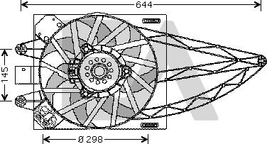 EACLIMA 33V25024 - Вентилятор, охолодження двигуна autocars.com.ua