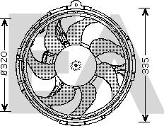 EACLIMA 33V25036 - Вентилятор, охолодження двигуна autocars.com.ua