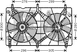 EACLIMA 33V26017 - Вентилятор, охолодження двигуна autocars.com.ua