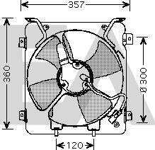 EACLIMA 33V26022 - Вентилятор, охолодження двигуна autocars.com.ua