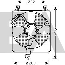 EACLIMA 33V26027 - Вентилятор, охолодження двигуна autocars.com.ua