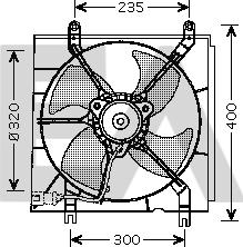 EACLIMA 33V26029 - Вентилятор, охолодження двигуна autocars.com.ua