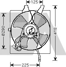 EACLIMA 33V26030 - Вентилятор, охолодження двигуна autocars.com.ua