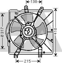 EACLIMA 33V36004 - Вентилятор, охолодження двигуна autocars.com.ua