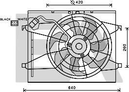 EACLIMA 33V36023 - Вентилятор, охолодження двигуна autocars.com.ua