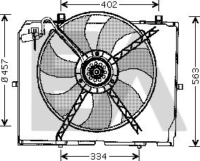 EACLIMA 33V50003 - Вентилятор, охолодження двигуна autocars.com.ua