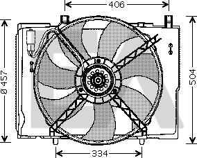 EACLIMA 33V50004 - Вентилятор, охолодження двигуна autocars.com.ua