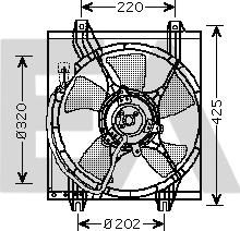 EACLIMA 33V51025 - Вентилятор, охолодження двигуна autocars.com.ua