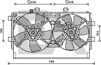 EACLIMA 33V51029 - Вентилятор, охолодження двигуна autocars.com.ua