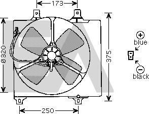EACLIMA 33V52001 - Вентилятор, охолодження двигуна autocars.com.ua