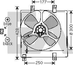 EACLIMA 33V52004 - Вентилятор, охолодження двигуна autocars.com.ua