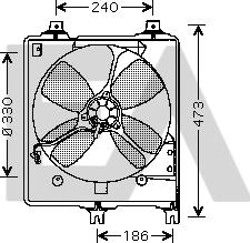 EACLIMA 33V52009 - Вентилятор, охолодження двигуна autocars.com.ua