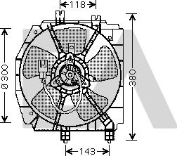 EACLIMA 33V52022 - Вентилятор, охолодження двигуна autocars.com.ua