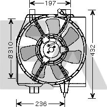 EACLIMA 33V52038 - Вентилятор, охолодження двигуна autocars.com.ua