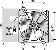EACLIMA 33V52040 - Вентилятор, охолодження двигуна autocars.com.ua