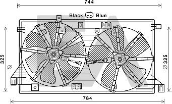 EACLIMA 33V52048 - Вентилятор, охолодження двигуна autocars.com.ua